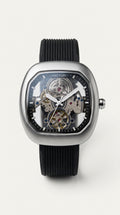 Matturi Tourbillon Skeleton Automatic Watch — Matte Titanium & Sand Edition