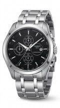 Tissot Couturier Chronograph Men’s Watch — Stainless Steel & Onyx Edition