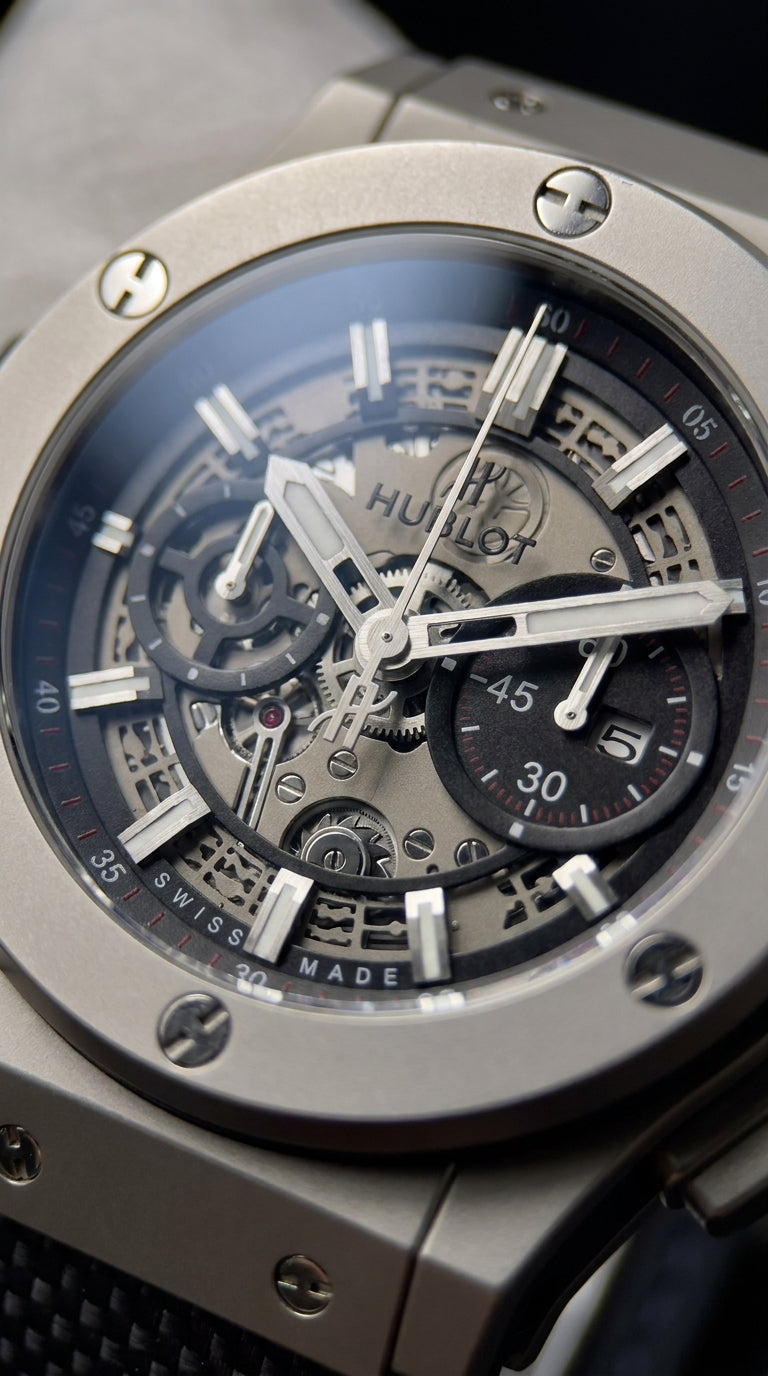 Hublot Classic Fusion Chronograph Men’s Watch — Titanium & All-Black Editions
