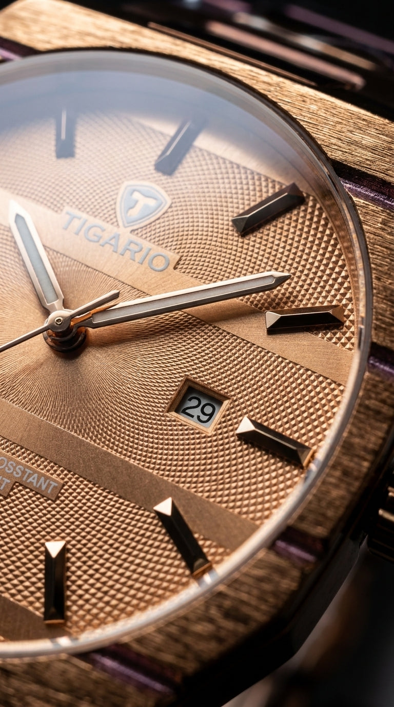 Ticarto Octagonal Geometric Men’s Watch — Stainless Steel Edition