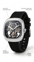 Matturi Tourbillon Skeleton Automatic Watch — Matte Titanium & Sand Edition
